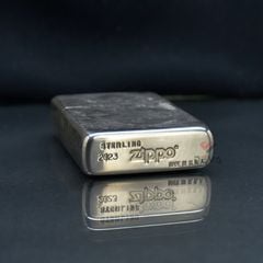 Zippo Bạc Khối Khắc Quan Vũ Quan Vân Trường BK34