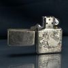 Zippo Bạc Khối Khắc Quan Vũ Quan Vân Trường BK34