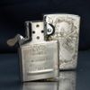 Zippo Bạc Khối Khắc Quan Vũ Quan Vân Trường BK34