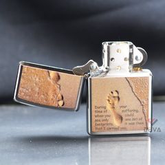 Zippo  In Dấu Chân Trên Cát Footprint In Sand Z39