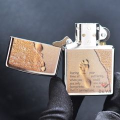 Zippo  In Dấu Chân Trên Cát Footprint In Sand Z39