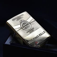 Zippo Khắc Sâu Chủ Đề Thương Hiệu Thuốc Lá 555 ZK58