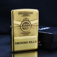 Zippo Khắc Sâu Chủ Đề Thương Hiệu Thuốc Lá 555 ZK58