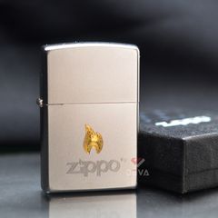 Zippo Satin Khắc CNC Ngọn Lửa Thương Hiệu Zippo ZK106