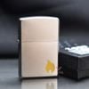 Zippo Satin Khắc Ngọn Lửa Đặc Trưng Zippo ZK87