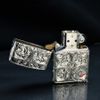 Zippo Armor Khắc Nổi Hoa Văn Mạ Bạc ZN127