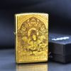 Zippo Khắc Đức Phật Bạch Độ Mẫu Tara Trắng ZN28