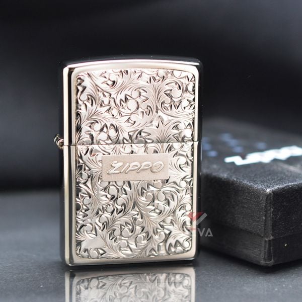 Zippo Silver Plate Titanium Coating Body ZN54