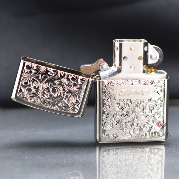 Zippo Silver Plate Titanium Coating Body ZN54