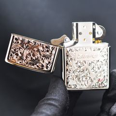 Zippo Silver Plate Titanium Coating Body ZN54
