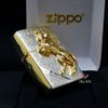 Zippo Ốp Nổi Con Ngựa Winning Whiny Mạ Vàng ZN100