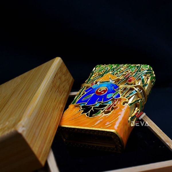 Zippo Vỏ Dày Mạ Vàng Chủ Đề Kung Fu Panda ZN73