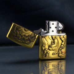 Zippo Armor Khắc Hình Đức Phật Truyền Đạo Dưới Cây Bồ Đề ZD41