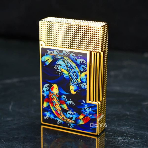 Dupont Hồng Kông Sơn Mài Chủ Đề Cá Koi D134