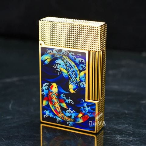 Dupont Hồng Kông Sơn Mài Chủ Đề Cá Koi D134