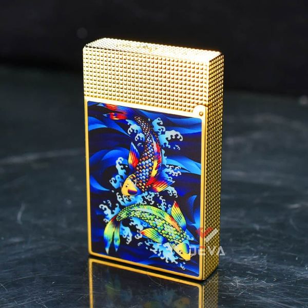 Dupont Hồng Kông Sơn Mài Chủ Đề Cá Koi D134