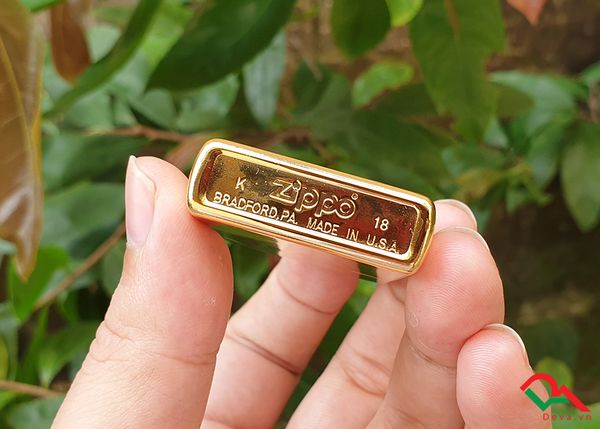 Zippo khảm trai hoa văn trống đồng ZN145