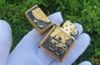 Zippo 1995 ốp Emblem hình gấu bắt cá C123