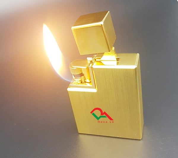 Bật lửa Cartier vàng xước CA03