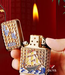 Bật lửa Chief xăng đá thuyền Emblem CF1249