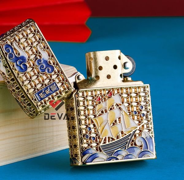 Bật lửa Chief xăng đá thuyền Emblem CF1249