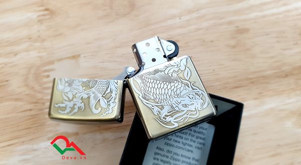 Khắc hình cá chép ZK137