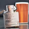 Zippo Mỹ chính hãng mạ chrome ốp  gỗ Tuyết Tùng Z282