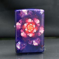 Zippo Hộp Mica Sơn Chủ Đề Nhất Niệm Hoa Khai ZN130