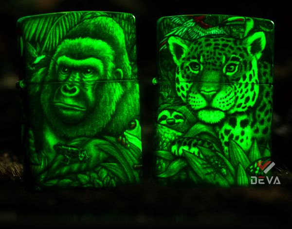 Set Zippo rừng xanh Forest Z345