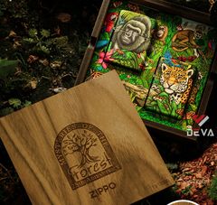 Set Zippo rừng xanh Forest Z345