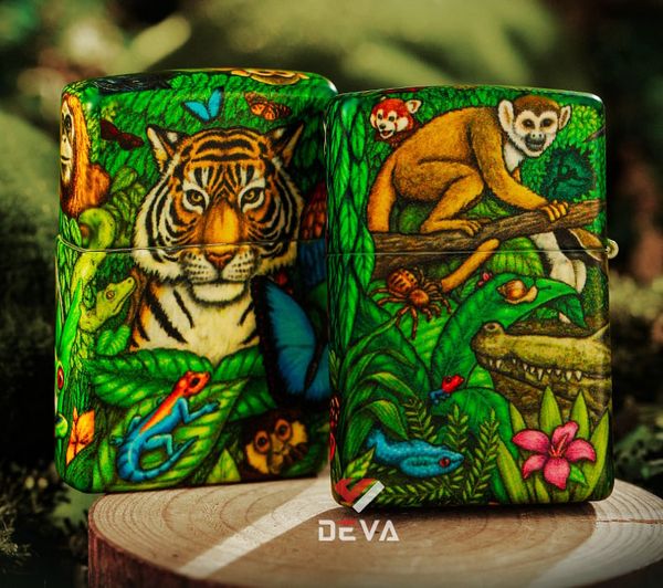 Set Zippo rừng xanh Forest Z345