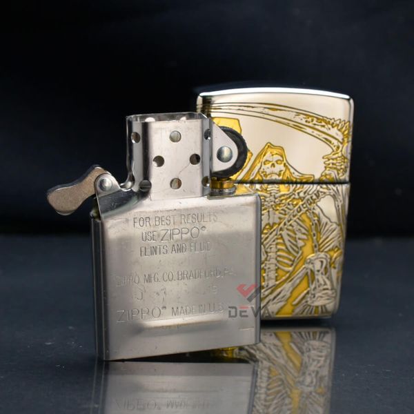 Zippo Armor Khắc Hình Ảnh Thần Chết The Death ZN168