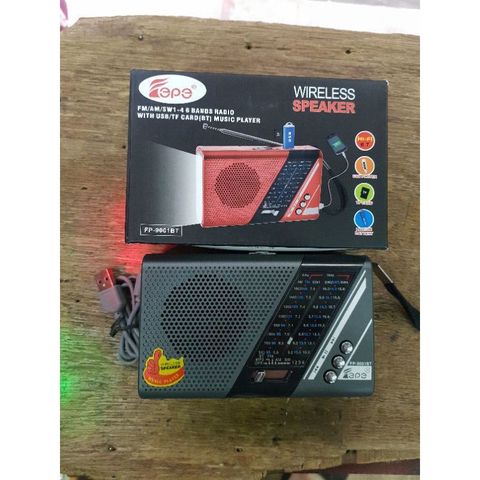 Đài radio PP 9001BT hỗ trợ thẻ nhớ nghe nhạc