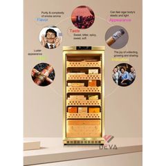 Tủ bảo quản cigar 900 điếu luxury Raching Mon 1800A