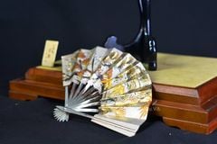 Mô Hình Quạt Bạc Chủ Đề Tranh Tứ Quý Tùng - Trúc - Cúc - Mai MHB02