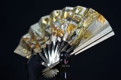 Mô Hình Quạt Bạc Chủ Đề Tranh Tứ Quý Tùng - Trúc - Cúc - Mai MHB02