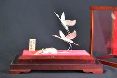 Mô Hình Bạc Trang Trí Chủ Đề Rùa Và Hạc MHB01