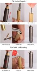 Móc khóa Dolphin bật lửa hình viên đạn HY-638