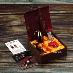 Móc khóa bật lửa mini bọc gỗ kèm đèn LED WD869