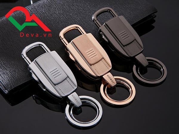 móc khóa sạc điện usb có đèn đa năng