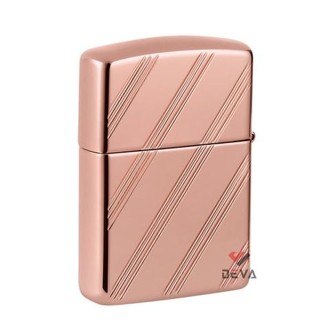 Zippo Armor Script Logo Collectible Rose Gold Z26
