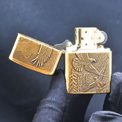 Zippo đồng emblem đại bàng Z98