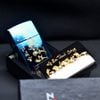 Zippo Sơn Khắc Chủ Đề Mã Đáo Thành Công Mạ Vàng ZK98