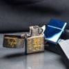 Zippo Sơn Khắc Chủ Đề Mã Đáo Thành Công Mạ Vàng ZK98