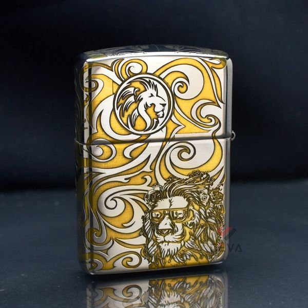 Zippo Armor Khắc Chủ Đề Chúa Tể Muôn Loài Sư Tử ZN208