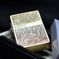 Zippo Tái Bản 1935 Hoa Văn Cổ Điển Số Giới Hạn ZN134