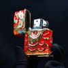 Zippo Vỏ Dày Chủ Đề Múa Lân Sư Rồng Cầu Tài Lộc ZN72