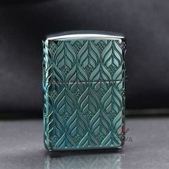 Zippo Armor Xanh Ngọc Bích Khắc Rồng Elegant Dragon Design Z336