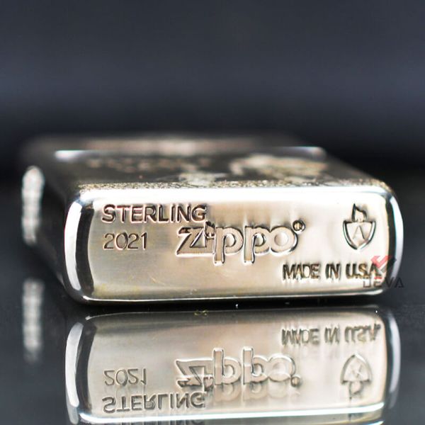 Zippo Bạc Khối Armor Khắc Chìm Chủ Đề Cha Con Father's Day BK05