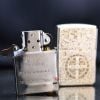 Zippo Bạc Khối Khắc Chủ Đề Cây Thánh Giá Trừ Tà Constantine BK68
